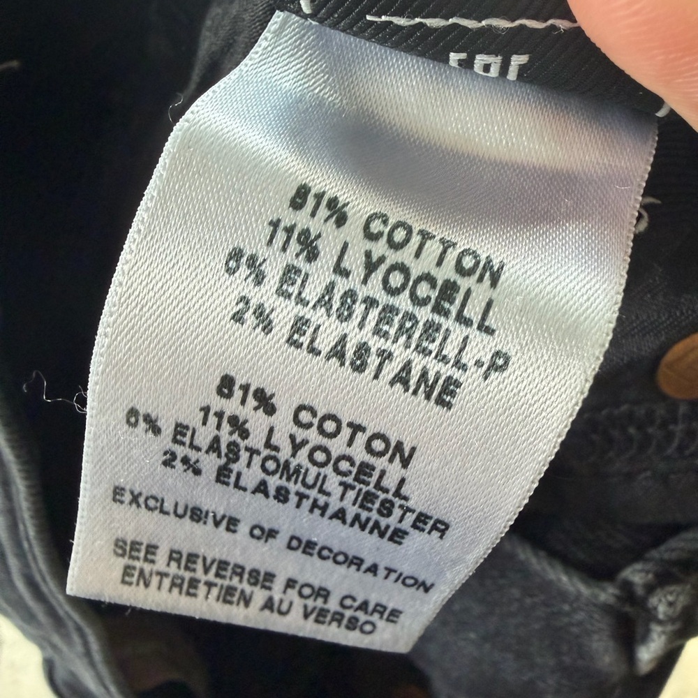 7 for all mankind black jeans stretchy stripe the high waist ankle jeans - Picture 5 of 7